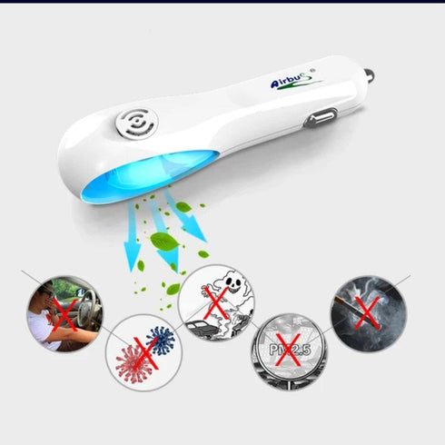 Fashion Car Oxigen Negative Ionizer Purification 3D White Be Safe, Be Fashion